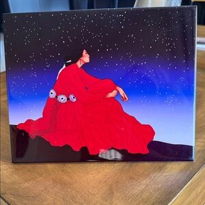 Elegant Red Ceramic Art Piece